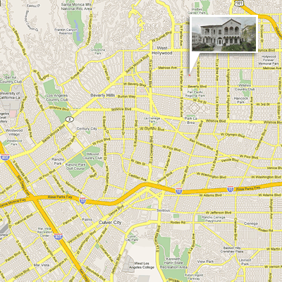 West LA area map